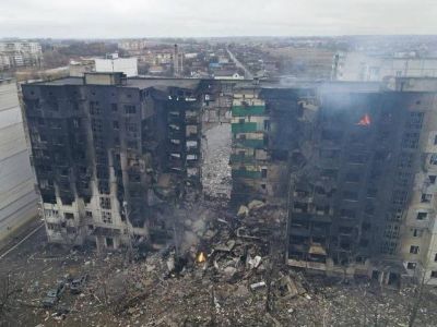 Бородянка, Киевская обл. - последствия обстрелов. Фото: t.me/ressentiment_channel